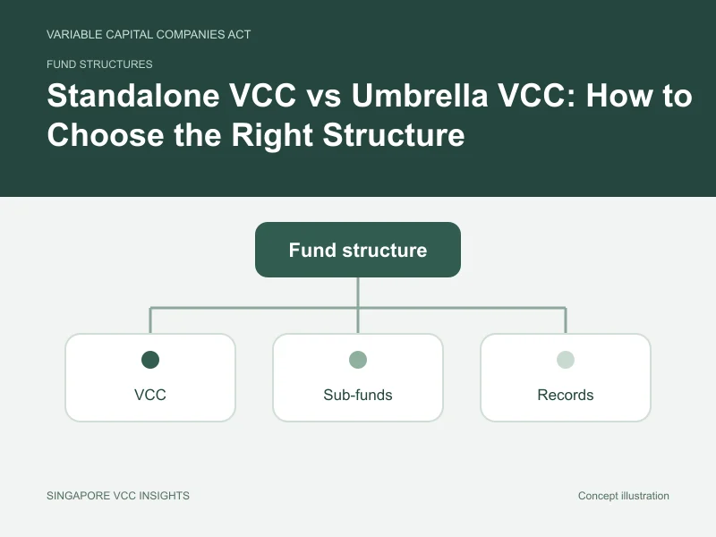 Fund structures illustration for Standalone VCC vs Umbrella VCC: How to Choose the Right Structure