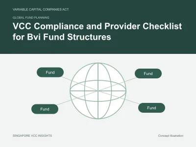 Global fund planning illustration for VCC Compliance and Provider Checklist for Bvi Fund Structures
