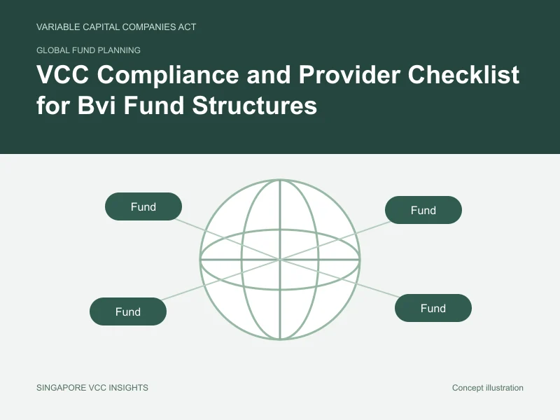 Global fund planning illustration for VCC Compliance and Provider Checklist for Bvi Fund Structures