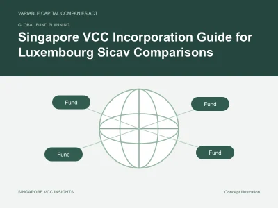 Global fund planning illustration for Singapore VCC Incorporation Guide for Luxembourg Sicav Comparisons