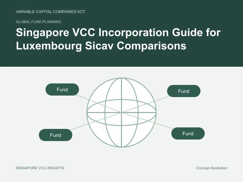 Global fund planning illustration for Singapore VCC Incorporation Guide for Luxembourg Sicav Comparisons