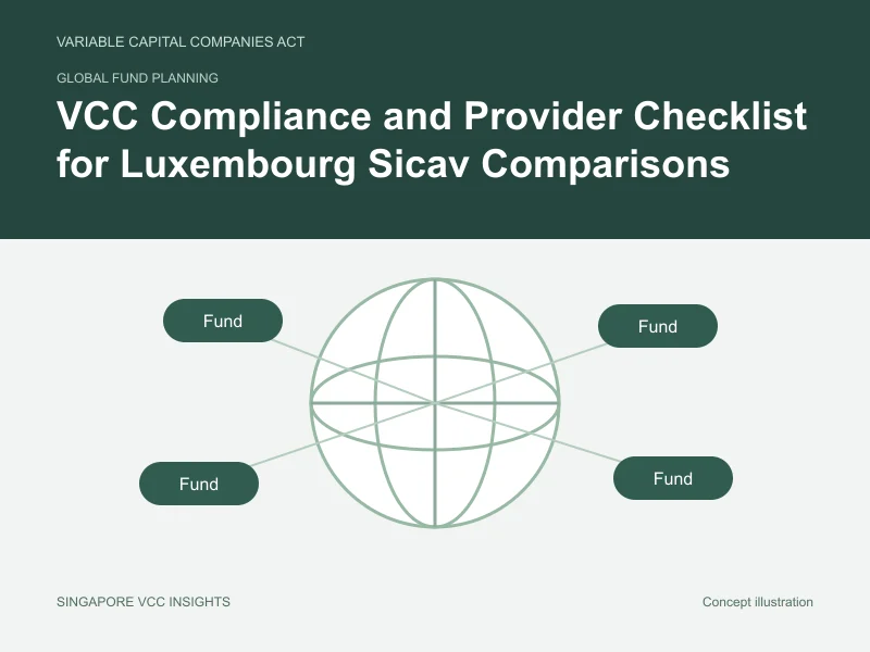 Global fund planning illustration for VCC Compliance and Provider Checklist for Luxembourg Sicav Comparisons