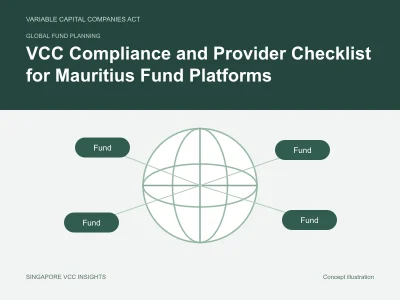 Global fund planning illustration for VCC Compliance and Provider Checklist for Mauritius Fund Platforms