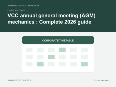 Filings & records illustration for VCC annual general meeting (AGM) mechanics