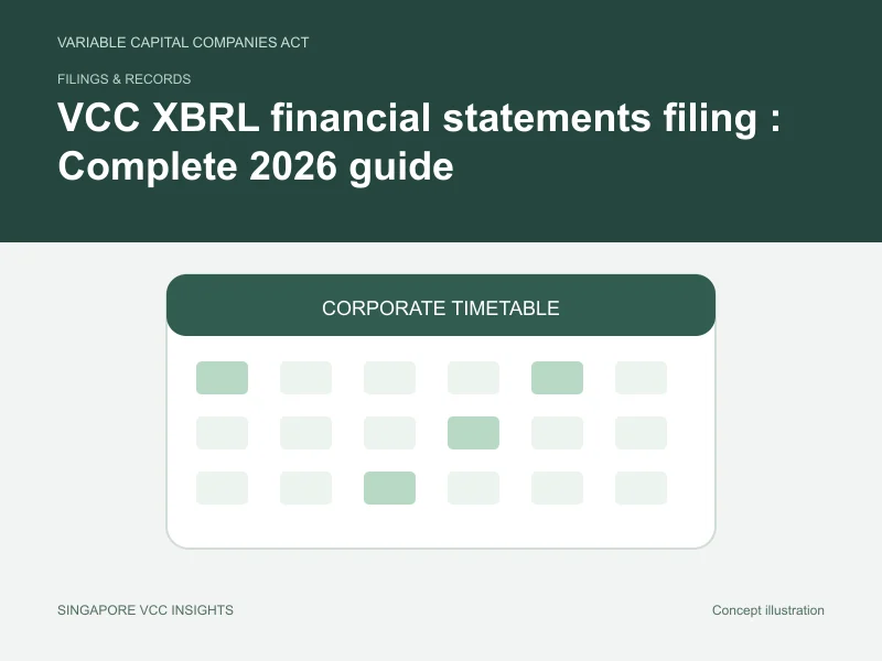 Filings & records illustration for VCC XBRL financial statements filing