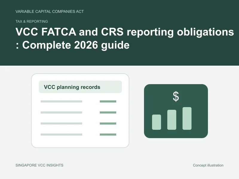 Tax & reporting illustration for VCC FATCA and CRS reporting obligations