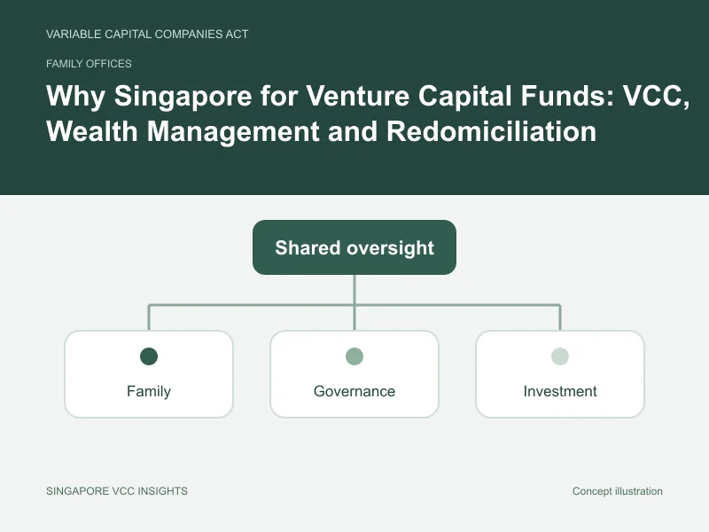 Family offices illustration for Why Singapore for Venture Capital Funds: VCC, Wealth Management and Redomiciliation