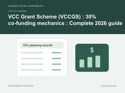 Costs & planning illustration for VCC Grant Scheme (VCCGS) : 30% co-funding mechanics