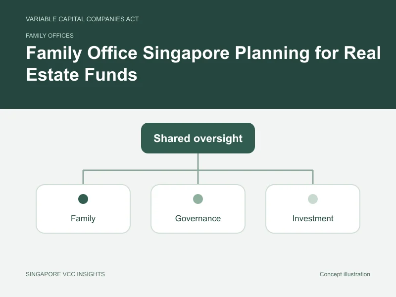 Family offices illustration for Family Office Singapore Planning for Real Estate Funds