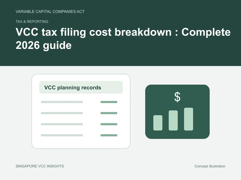 Tax & reporting illustration for VCC tax filing cost breakdown
