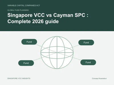 Global fund planning illustration for Singapore VCC vs Cayman SPC