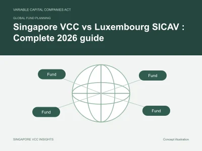 Global fund planning illustration for Singapore VCC vs Luxembourg SICAV