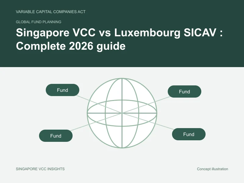 Global fund planning illustration for Singapore VCC vs Luxembourg SICAV