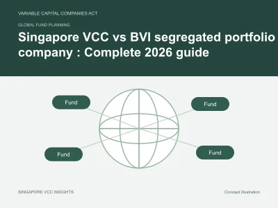 Global fund planning illustration for Singapore VCC vs BVI segregated portfolio company