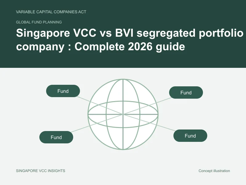 Global fund planning illustration for Singapore VCC vs BVI segregated portfolio company