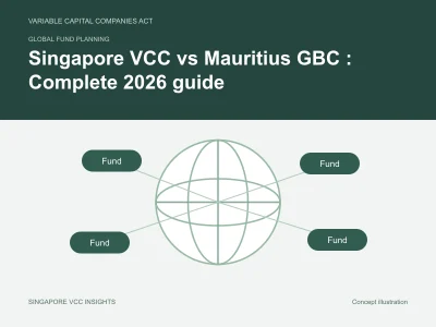 Global fund planning illustration for Singapore VCC vs Mauritius GBC
