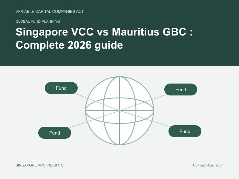 Global fund planning illustration for Singapore VCC vs Mauritius GBC