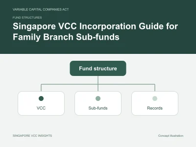 Fund structures illustration for Singapore VCC Incorporation Guide for Family Branch Sub-funds