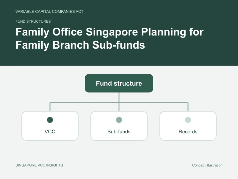 Fund structures illustration for Family Office Singapore Planning for Family Branch Sub-funds