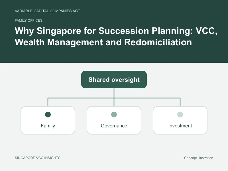 Family offices illustration for Why Singapore for Succession Planning: VCC, Wealth Management and Redomiciliation