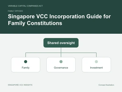 Family offices illustration for Singapore VCC Incorporation Guide for Family Constitutions