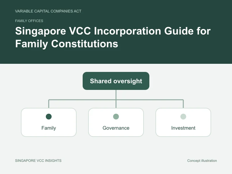 Family offices illustration for Singapore VCC Incorporation Guide for Family Constitutions