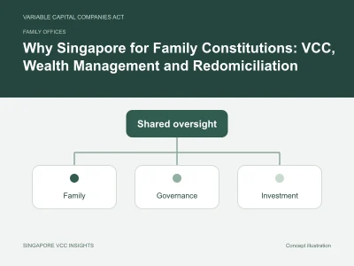 Family offices illustration for Why Singapore for Family Constitutions: VCC, Wealth Management and Redomiciliation