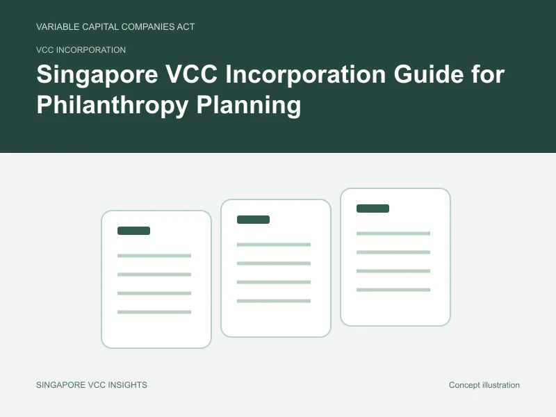 VCC incorporation illustration for Singapore VCC Incorporation Guide for Philanthropy Planning