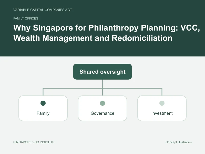 Family offices illustration for Why Singapore for Philanthropy Planning: VCC, Wealth Management and Redomiciliation