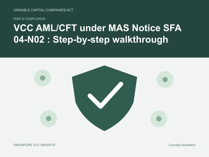 Risk & compliance illustration for VCC AML/CFT under MAS Notice SFA 04-N02