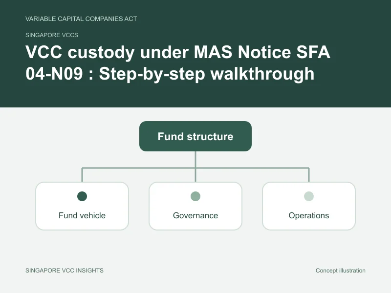 Singapore VCCs illustration for VCC custody under MAS Notice SFA 04-N09