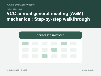 Filings & records illustration for VCC annual general meeting (AGM) mechanics