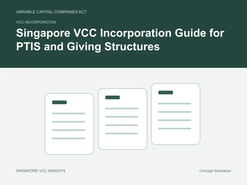 VCC incorporation illustration for Singapore VCC Incorporation Guide for PTIS and Giving Structures
