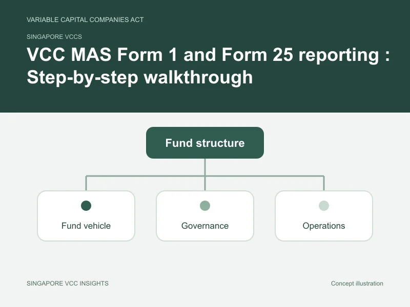 Singapore VCCs illustration for VCC MAS Form 1 and Form 25 reporting