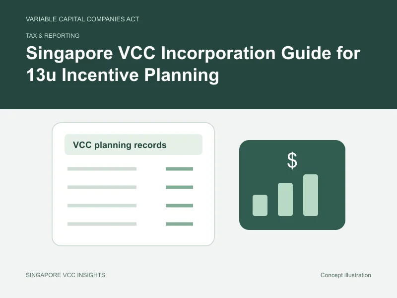 Tax & reporting illustration for Singapore VCC Incorporation Guide for 13u Incentive Planning