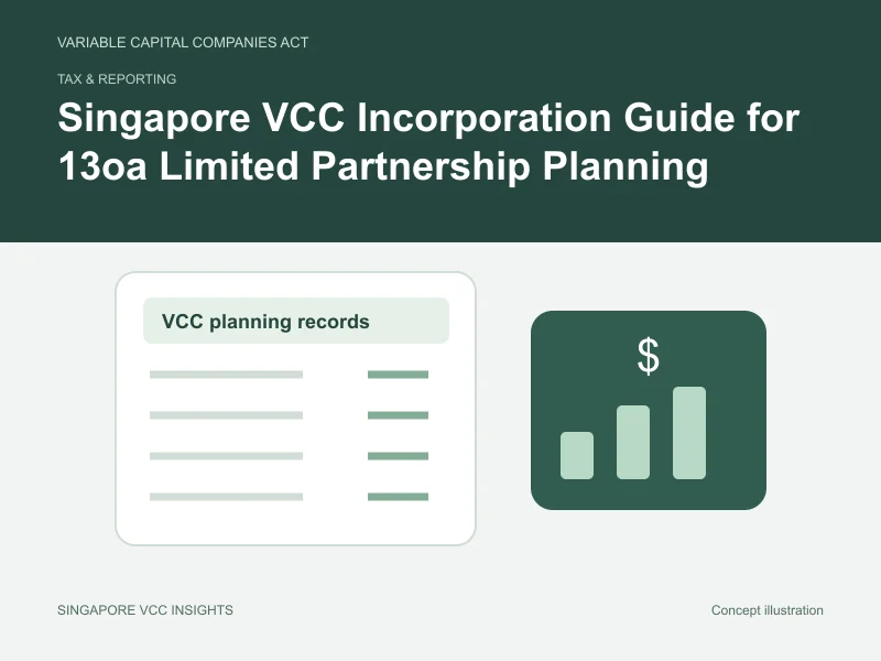 Tax & reporting illustration for Singapore VCC Incorporation Guide for 13oa Limited Partnership Planning