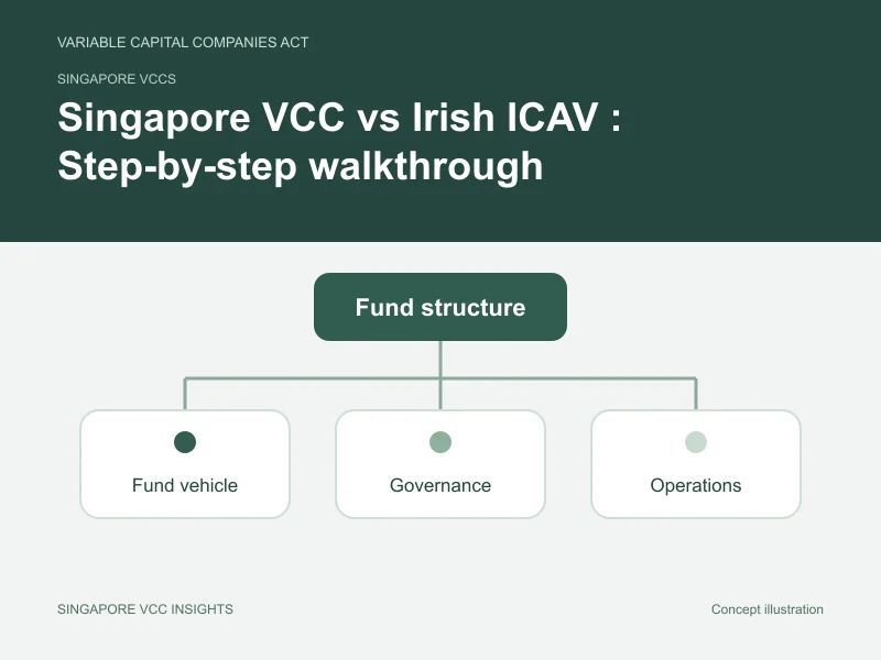 Singapore VCCs illustration for Singapore VCC vs Irish ICAV