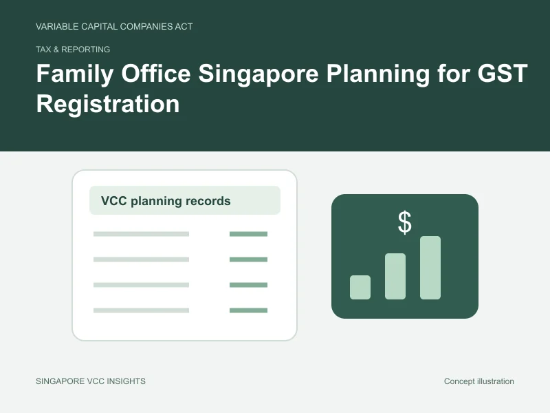 Tax & reporting illustration for Family Office Singapore Planning for GST Registration