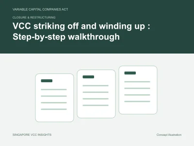 Closure & restructuring illustration for VCC striking off and winding up