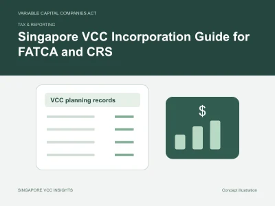 Tax & reporting illustration for Singapore VCC Incorporation Guide for FATCA and CRS