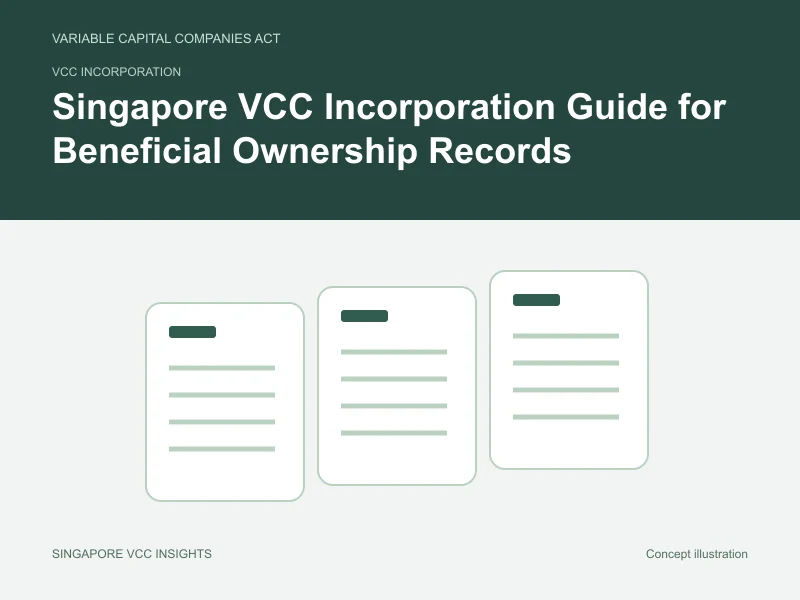 VCC incorporation illustration for Singapore VCC Incorporation Guide for Beneficial Ownership Records