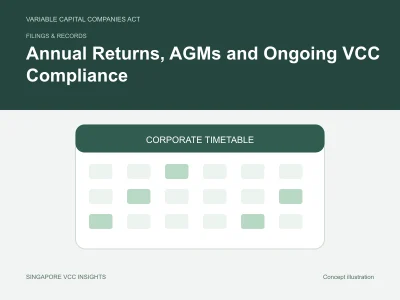 Filings & records illustration for Annual Returns, AGMs and Ongoing VCC Compliance