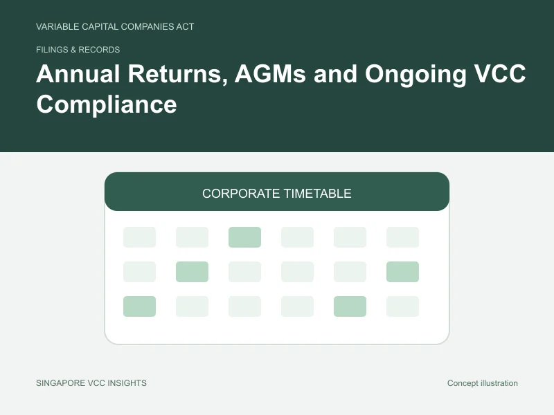 Filings & records illustration for Annual Returns, AGMs and Ongoing VCC Compliance