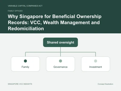 Family offices illustration for Why Singapore for Beneficial Ownership Records: VCC, Wealth Management and Redomiciliation