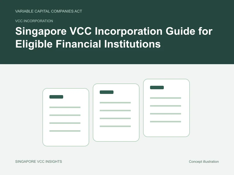 VCC incorporation illustration for Singapore VCC Incorporation Guide for Eligible Financial Institutions