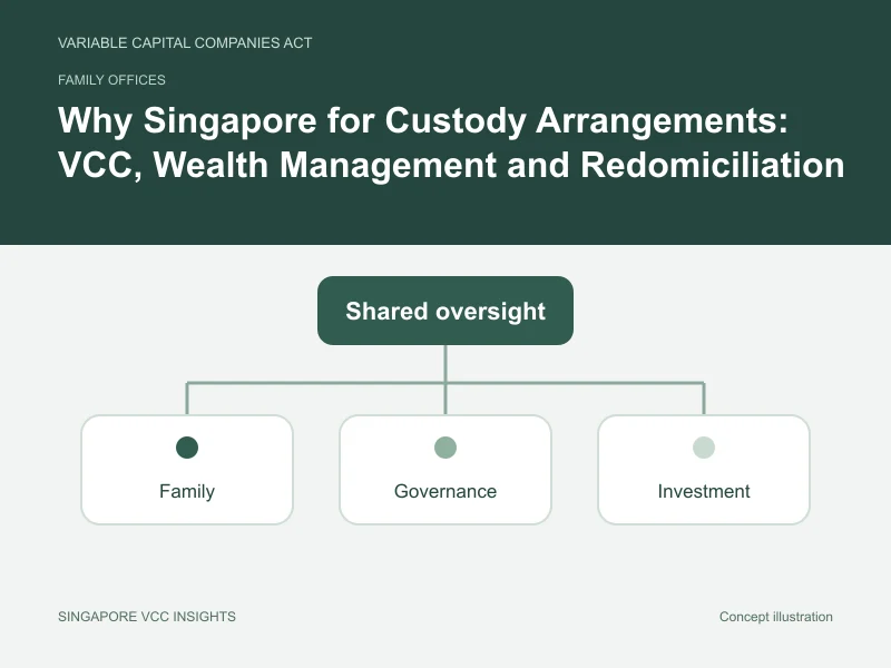 Family offices illustration for Why Singapore for Custody Arrangements: VCC, Wealth Management and Redomiciliation