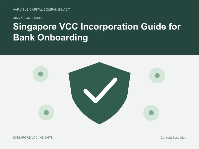 Risk & compliance illustration for Singapore VCC Incorporation Guide for Bank Onboarding