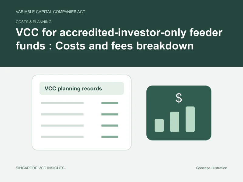 Costs & planning illustration for VCC for accredited-investor-only feeder funds