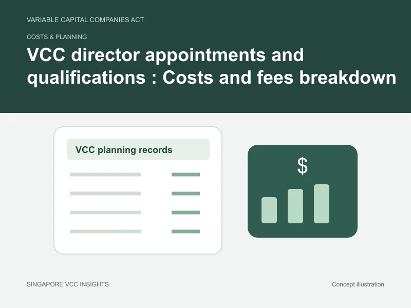 Costs & planning illustration for VCC director appointments and qualifications