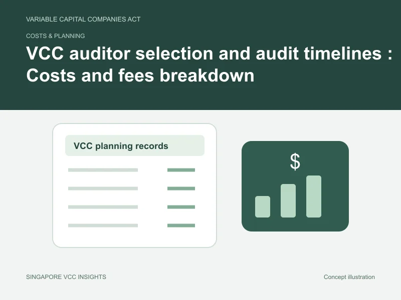 Costs & planning illustration for VCC auditor selection and audit timelines